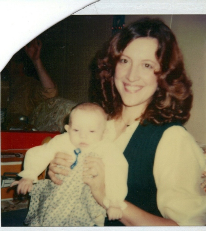 taken in 1979 with my new baby daughter Sara, who is now 28