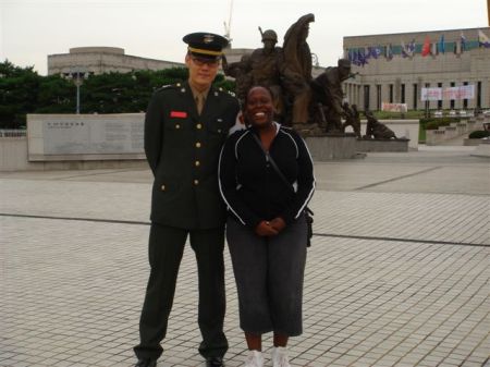 Little and South Korea Soldier in Seoul, Korea