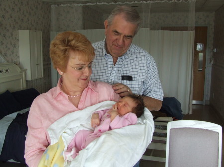 Grandma Irene and Grandpa Tony with Maya Margaret Graham
