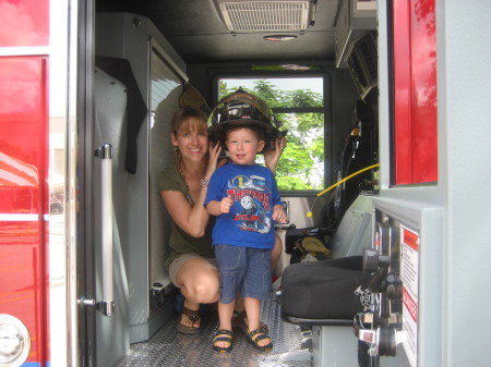 Fire trucks are cool!