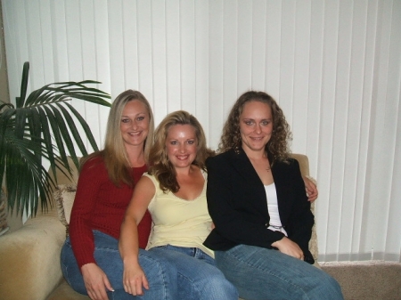 Me with my sisters, Julie and Leah