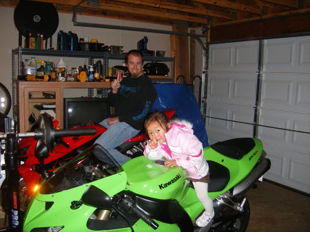 Daddy's little racer...