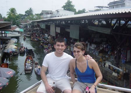 My daughter and son in Thailand
