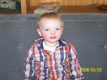 My grandson Conor, Easter 2008