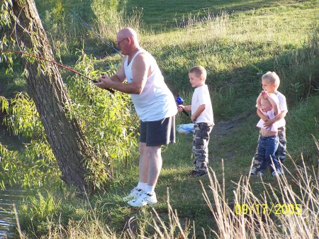 fishing with grandkids