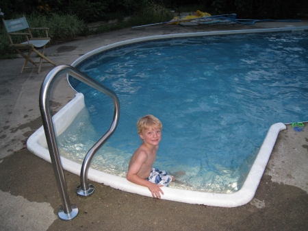 Swimming at Grandma & Grandpa's