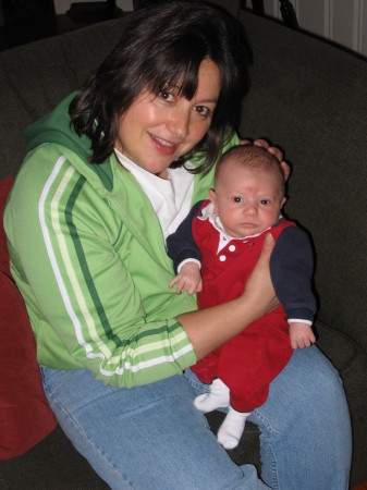 Dina and her two month old son Aidan