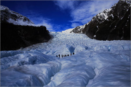 Glacier in New Zealand