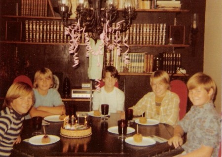 Friends at my 11th birthday.... cir.1973