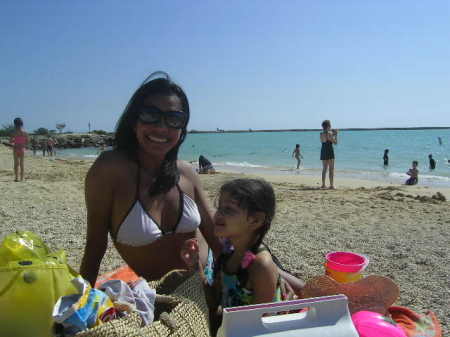 On the beach at Waikiki