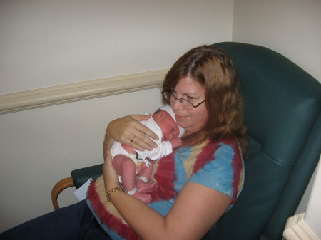 me, holding my new granddaughter Sophia