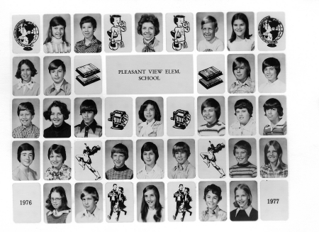 6th Grade Pleasant View Elementary 1976 1977