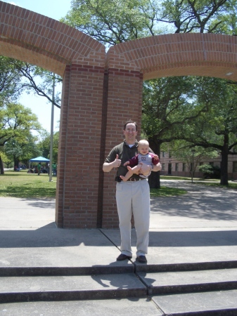 Alex and I at my Alma Mater...Gig'em.