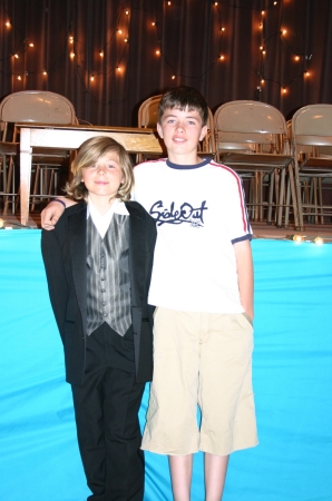 Devin's 5th grade graduation with big Bro Brandon