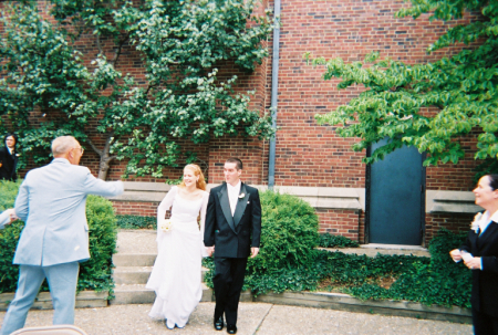 Rachel and Rick on their Wedding Day