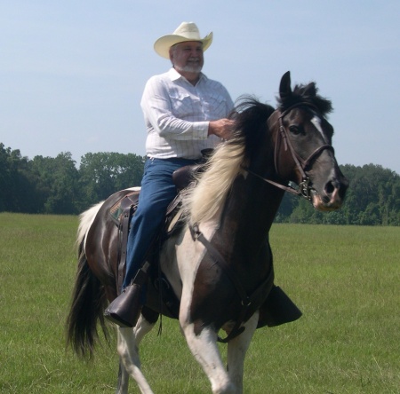Riding Bandit, my Spotted Saddle Horse