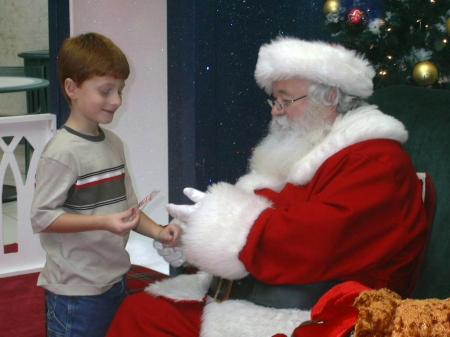 Dominick wanted to share with Santa