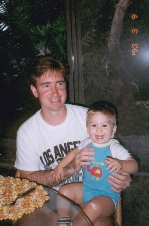 Me and my nephew, Ben in 1993