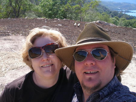 Jim and Lita overlooking Clearlake and Mt. Konocti