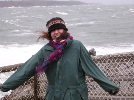 Blowin in some serious wind in Maine, 2004
