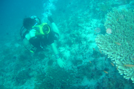 Underwater video shoot in the Maldives, 2007
