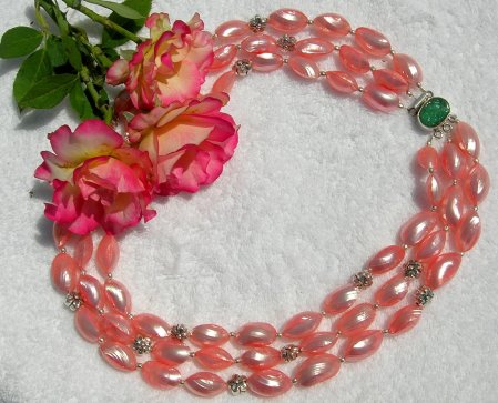 Pink-Coral Shell Beads