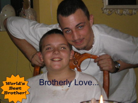 My two most precious gifts...Brandon 21  & Christian Lee 10