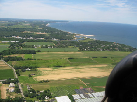 1000 feet over Long Island