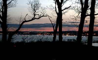 Hudson River at sunset