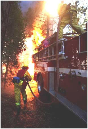 Station 271 fighting the "OLD FIRE"