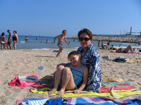 on the beach in Spain