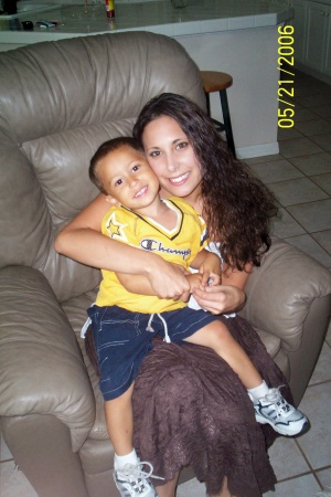 My daughter Marci and grandson Anthony