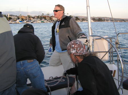 Sailing in Newport Beach, Ca