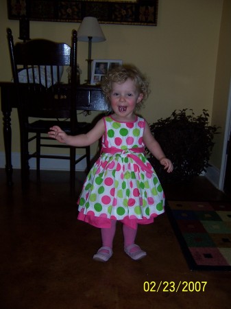 Olivia as Shirley Temple