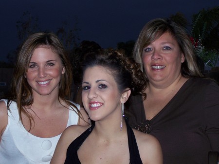 L to R, our daughters Kristen & Amanda, my friend Rhonda