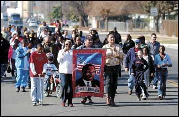 Martin Luther King March in Tulare 2007