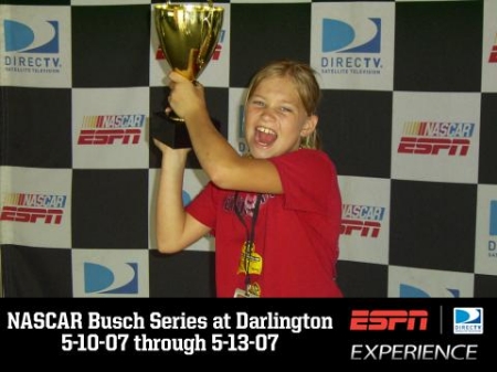 My daughter at Darlington in May 2007