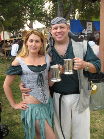 Seany and I at the pirate festival