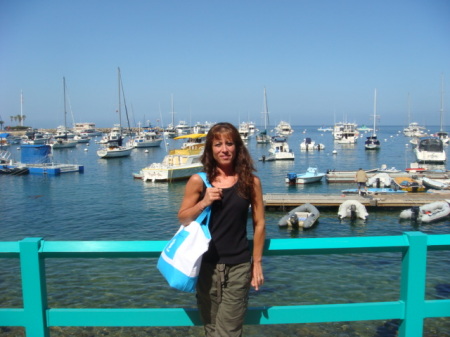 Sharon on Catalina Island