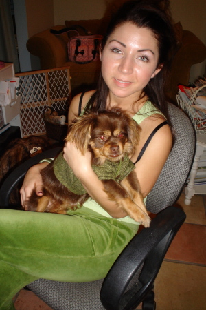Scarlett and my grand "doggie" Chloe