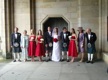 Sara's Wedding in St Andrews Scotland, July 2007