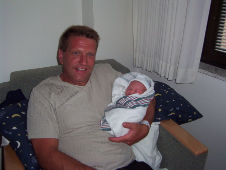 Proud Papa Dave after Ryan was born Jul 05