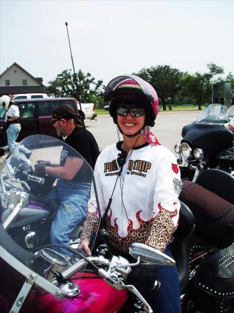 Me leading the "Bet Your A**" ride to Kinder, La. '06