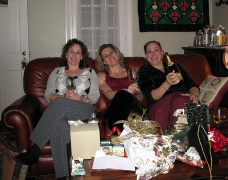 Christmas party with friends (me in the middle