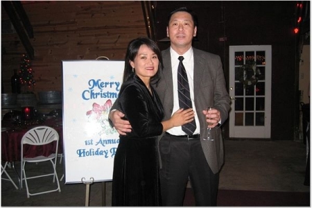 Wifey and Me at Christmas Party