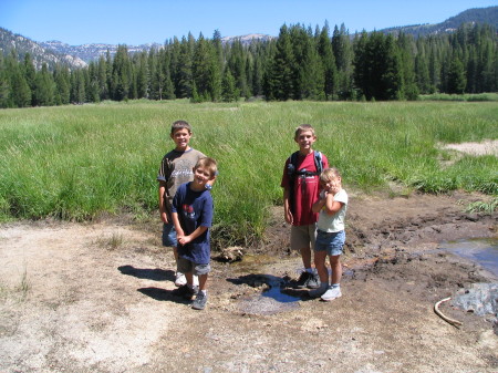 My kids in Mammoth