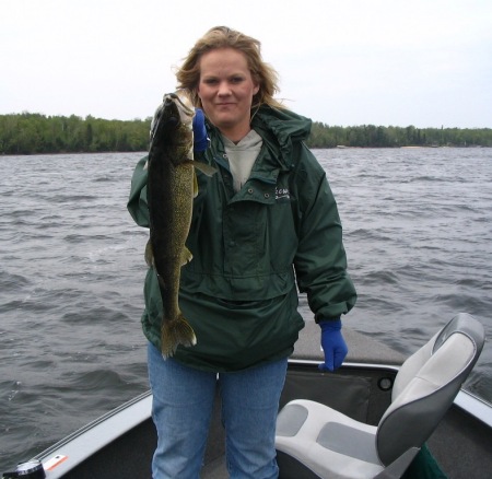 Dani and 22" Walleye