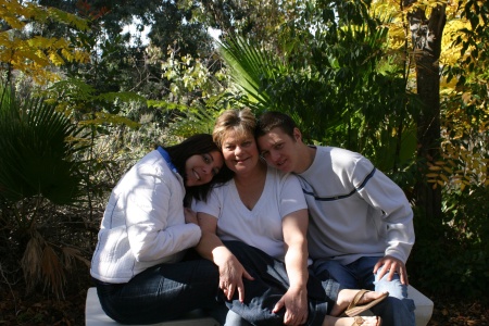 my kids and i at Christmas 2008