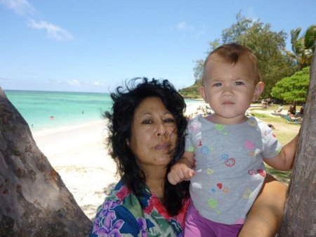 Some tutu time at Kailua beach