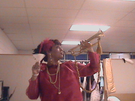 Mame blows her own horn LOL